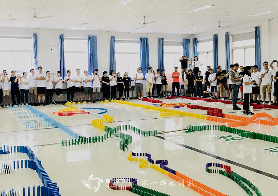 地平线大学2019班无限创意打造精彩多米诺世界