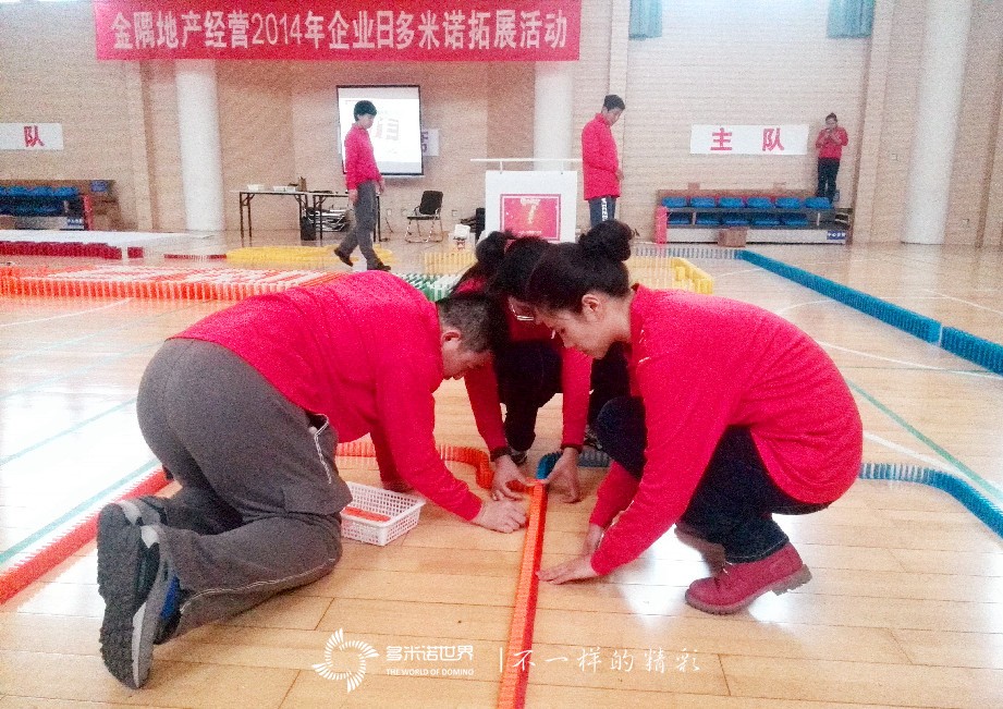 金隅地产2014年企业日多米诺拓展活动