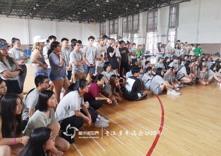 上海美国学校多米诺骨牌团队大挑战